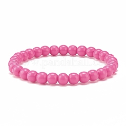 Bonbonfarbenes Stretch-Armband aus Acrylperlen für Kinder&nbsp;BJEW-JB08053