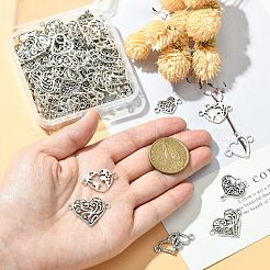 Fascini del connettore della lega di stile tibetano di 100pcs 10 stili&nbsp;TIBE-CJ0001-27