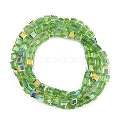 Placcare trasparente perle di vetro fili&nbsp;EGLA-B011-07A-AB02