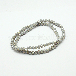 Perles rondes à facettes (32 facettes) plaquées arc-en-ciel&nbsp;EGLA-J130-FR11