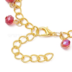 Bracelets à breloques en alliage émaillé de Noël&nbsp;BJEW-JB12076-02