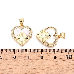 Messing micro pave klare zirkonia anhänger&nbsp;KK-N254-203G