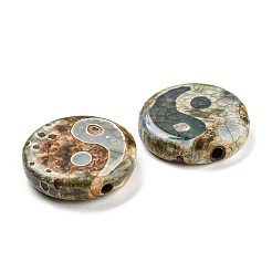 Natürliche Achat-Yin-Yang-Perlen&nbsp;G-Q006-04A