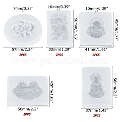 Buddhistische diy anhänger silikonformen kits&nbsp;DIY-OC0002-86