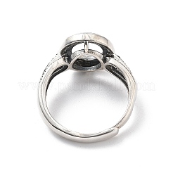925 verstellbarer Ring aus Sterlingsilber.&nbsp;STER-C011-12AS