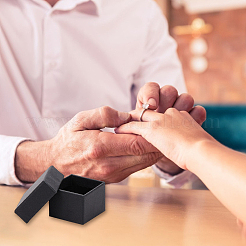 Schmuck-Geschenkboxen aus mit Kraftbaumwolle gefülltem Papppapier&nbsp;CBOX-WH0003-01A