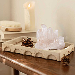 Adornos de racimo de cristal de cuarzo natural&nbsp;DJEW-PA0001-08