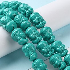 Scavate perline di corallo sintetici&nbsp;CORA-R021-06
