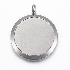 Medaillonanhänger mit Diffusor aus chirurgischem Edelstahl 316&nbsp;STAS-H404-14E