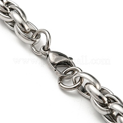 Collar de cadena de cuerda de acero inoxidable 201 que no se empaña&nbsp;STAS-Z056-03P