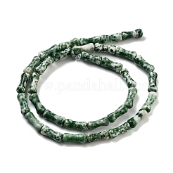 Fili di perle di diaspro spot verde naturale&nbsp;G-Q178-A15-01