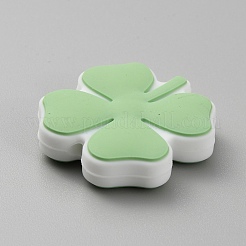 Perline in silicone ecologico per uso alimentare di trifoglio&nbsp;LS-SIL-WH0014-29B