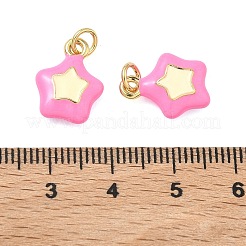 Ciondoli smaltato in ottone&nbsp;KK-H259-01B-G