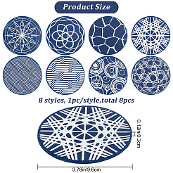 8 tappetino per tazze in silicone in 8 stili&nbsp;AJEW-CP0001-77