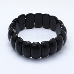 Perles naturelles obsidienne étirer bracelets&nbsp;BJEW-I265-B04