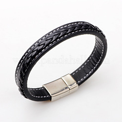 Pulseras de cuero de imitación&nbsp;BJEW-N0011-029B