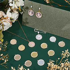 Aluminium-Anhänger Fassungen für Cabochons&nbsp;FIND-FH0017-17B
