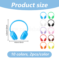 20 écouteur mini PE 10 couleurs&nbsp;DIY-DC0004-39