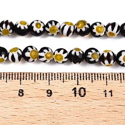 Runden Millefiori Glasperlen Stränge&nbsp;X-LK-P001-31