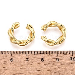 C-förmige Manschettenohrringe aus Messing&nbsp;EJEW-T049-01G
