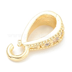 Pendentifs en laiton zircon cubique transparent&nbsp;ZIRC-O042-01G