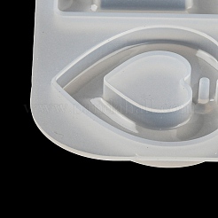 Blumen-Herz-Sechseck-DIY-Anhänger-Silikonform&nbsp;DIY-E072-04B