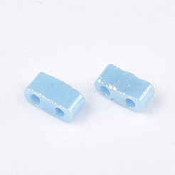 2-trou perles rocailles en verre opaque&nbsp;SEED-S023-06K