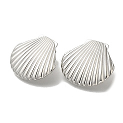 Ohrstecker in Muschelform aus 304 Edelstahl für Damen&nbsp;EJEW-U027-04P