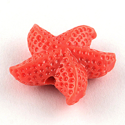 Perles en corail synthétique teinte&nbsp;CORA-R011-23I