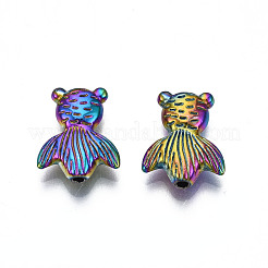 Gestellplattierung aus Legierungsperlen in Regenbogenfarbe&nbsp;PALLOY-S180-336
