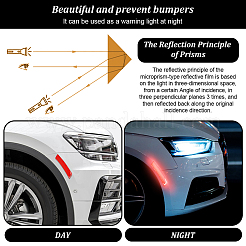 4 juego de 2 estilos de pegatinas reflectantes de resina epoxi impermeables para coche&nbsp;FIND-GA0003-47A