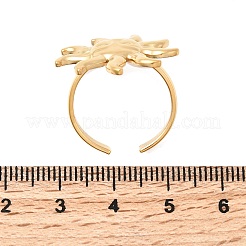 Anelli con polsino in acciaio inossidabile 304 per donna&nbsp;RJEW-B137-02G-02