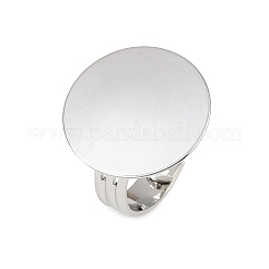 Impostazioni piane rotonde pad Brass Ring&nbsp;X-MAK-S033-018P-NF