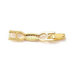 Bowknot-Rack-Plattierung aus Messing mit klaren Zirkonia-Uhrenarmbandverschlüssen&nbsp;ZIRC-H125-19G