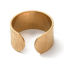 Placcatura ionica (ip) 304 componenti ad anello con polsino aperto in acciaio inossidabile&nbsp;STAS-C079-03G