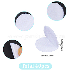 40 Stück selbstklebendes Nylon mit Polyester-Klettband&nbsp;AJEW-SP0003-24A