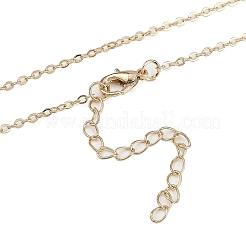 Colliers avec pendentif en trèfle en aventurine verte naturelle enveloppés de fil de cuivre&nbsp;NJEW-JN05089