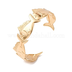 Braccialetti rigidi in acciaio inossidabile marino 304 per donna&nbsp;BJEW-Z147-01G-01