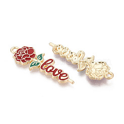 Pendentifs d'émail en alliage&nbsp;ENAM-T024-24A-G
