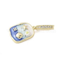Pendentifs d'émail en laiton &nbsp;LS-KK-F886-01G-03