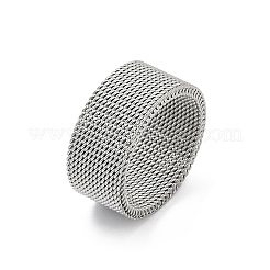 201 Edelstahl-Fingerringe&nbsp;RJEW-H242-01A