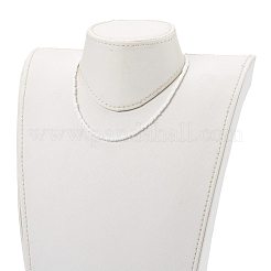 Runde undurchsichtige Farben Glasperlenketten&nbsp;NJEW-JN03362-04