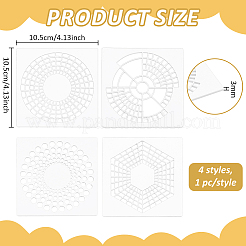 4 x Acryl-Tagebuch-Planungsvorlage&nbsp;DIY-BC0017-16