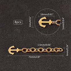 Kettenverlängerung aus Edelstahl 304&nbsp;STAS-UN0006-38G