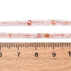 Natürliche eisenhaltige Quarzperlenstränge&nbsp;G-B142-C01-2x2mm