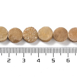Galvani natürliche druzy Achat Perlen Stränge&nbsp;G-M433-01H