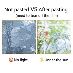16 stücke 4 arten wasserdicht kunststoff farbige laser gebeizt fenster film statische aufkleber&nbsp;DIY-WH0314-143