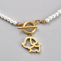 Collane con ciondolo in acciaio inossidabile 304&nbsp;NJEW-B0001-13G