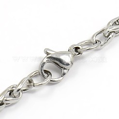 Anlaufgeschützte Weizenketten-Armbänder aus Edelstahl 304&nbsp;STAS-A028-B006P