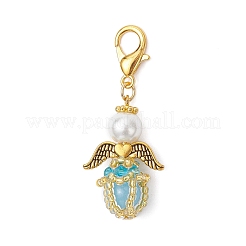Pendentifs décoratifs lumineux en acrylique et perles de verre faites à la main&nbsp;HJEW-MZ00379